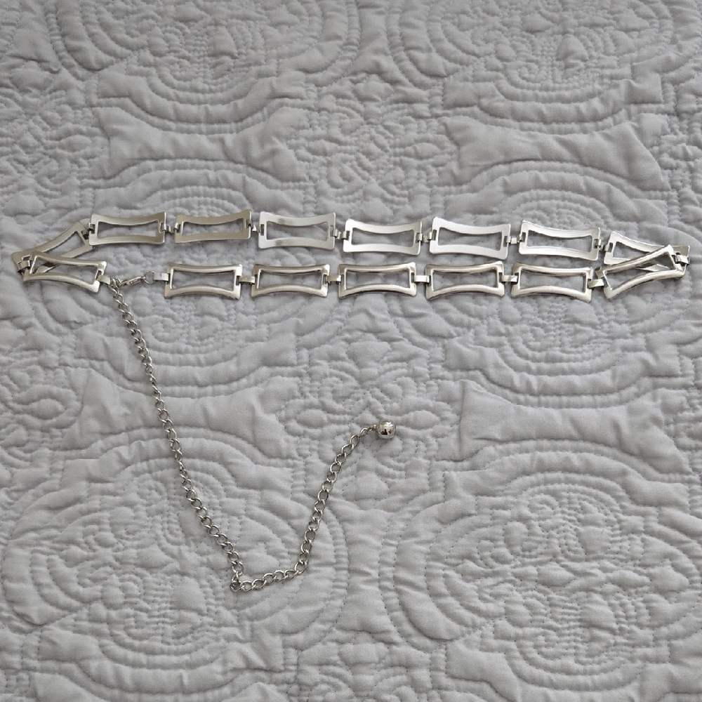 Vintage Silver Chain Link Belt